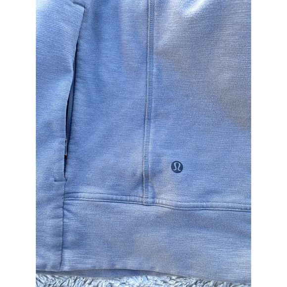 Lululemon City Sweat Full Zip Hoodie Men Size‎ M Gray Maroon French Terry - Picture 8 of 9